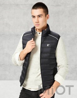 Пуховий жилет Xiaomi Uleemark short sleeves down jacket L Black 117304004